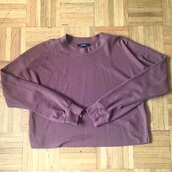 Forever 21 Waffle knit cropped top LAST CHANCE - Picture 1 of 3